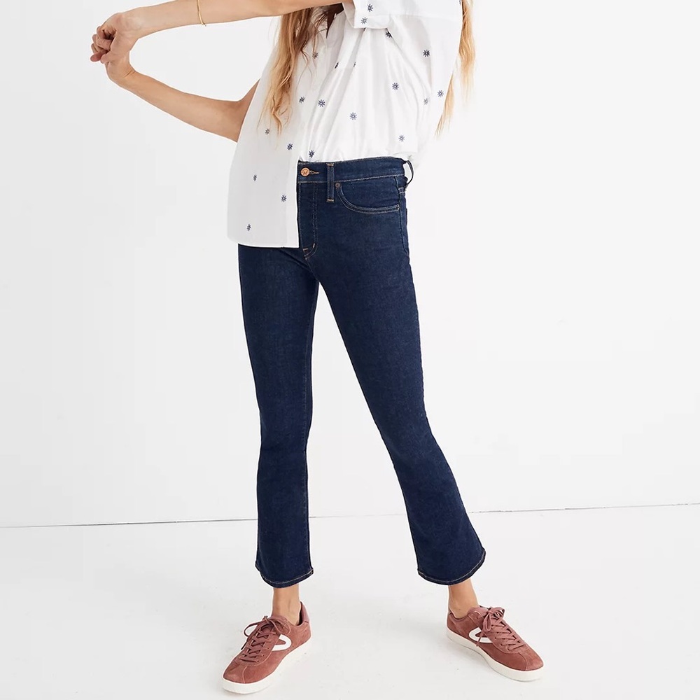 Madewell Cali Denim Boot Cut Dark Wash Jeans Size 27 Tall (27T)